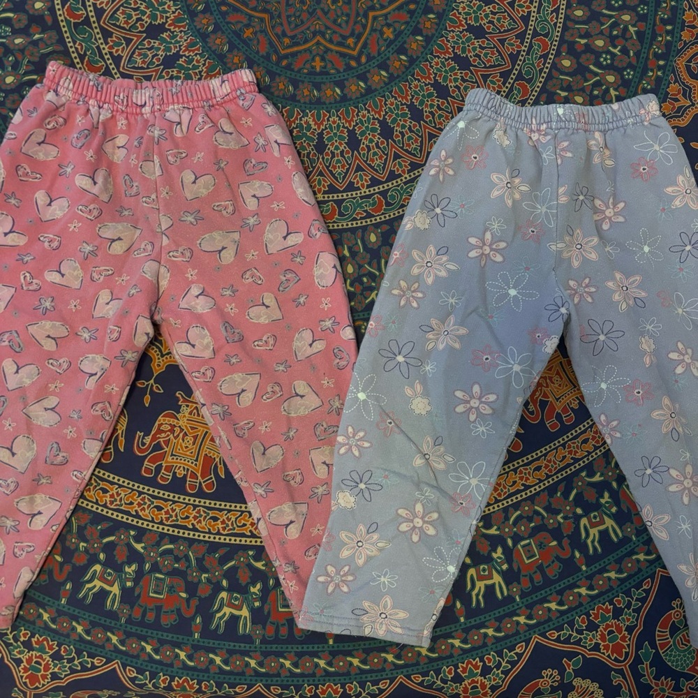 flower & heart sweatpants bundle